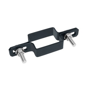 Akcesoria do ogrodzeń t.b.t., czarne, ze śrubami.