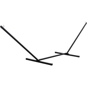 Czarny stelaż do hamaka t.b.t., idealny do huśtawek ogrodowych.