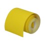 Żółta rolka ścierna LUX, 93 mm x 5 m, ziarnistość K240, do obróbki drewna.