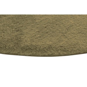 Zbliżenie beżowego dywanu z długim włosiem.