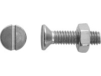 LUX-TOOLS Śruba + nakrętka z łbem stożkowym SL stal nierdzewna 3x10mm 8szt.