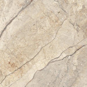 Beżowa płytka podłogowa z efektem marmuru, idealna do stylowych wnętrz.