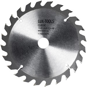 Tarcza do piły tarczowej LUX HM, Ø 160 mm, 24 zęby do drewna, płyty wiórowej i innych.
