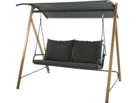 Huśtawka ogrodowa szara 2-osobowa Huśtawka ogrodowa szara 2-osobowa