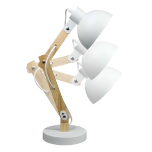 DPM Lampka biurkowa składana 1xE27 40W biała