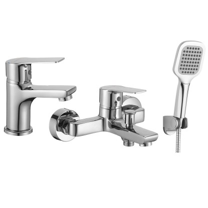 Kuchinox Zestaw wannowy Borgo chrom