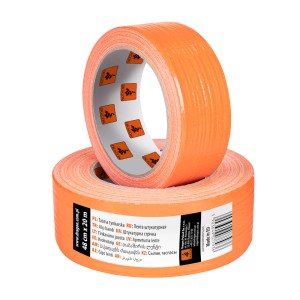 Pomarańczowa taśma klejąca, 48mm x 20m, do napraw i majsterkowania.