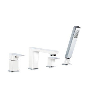 Valvex Bateria wannowa 4-otwor Loft chrom, biel