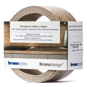 Obrzeże t.b.t. do blatów kuchennych, dekor Country Grey Oak.