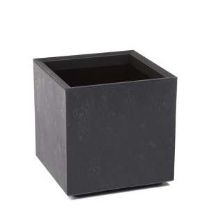 Kwietnik Karo beton czarny recycled wym. 40x40 cm