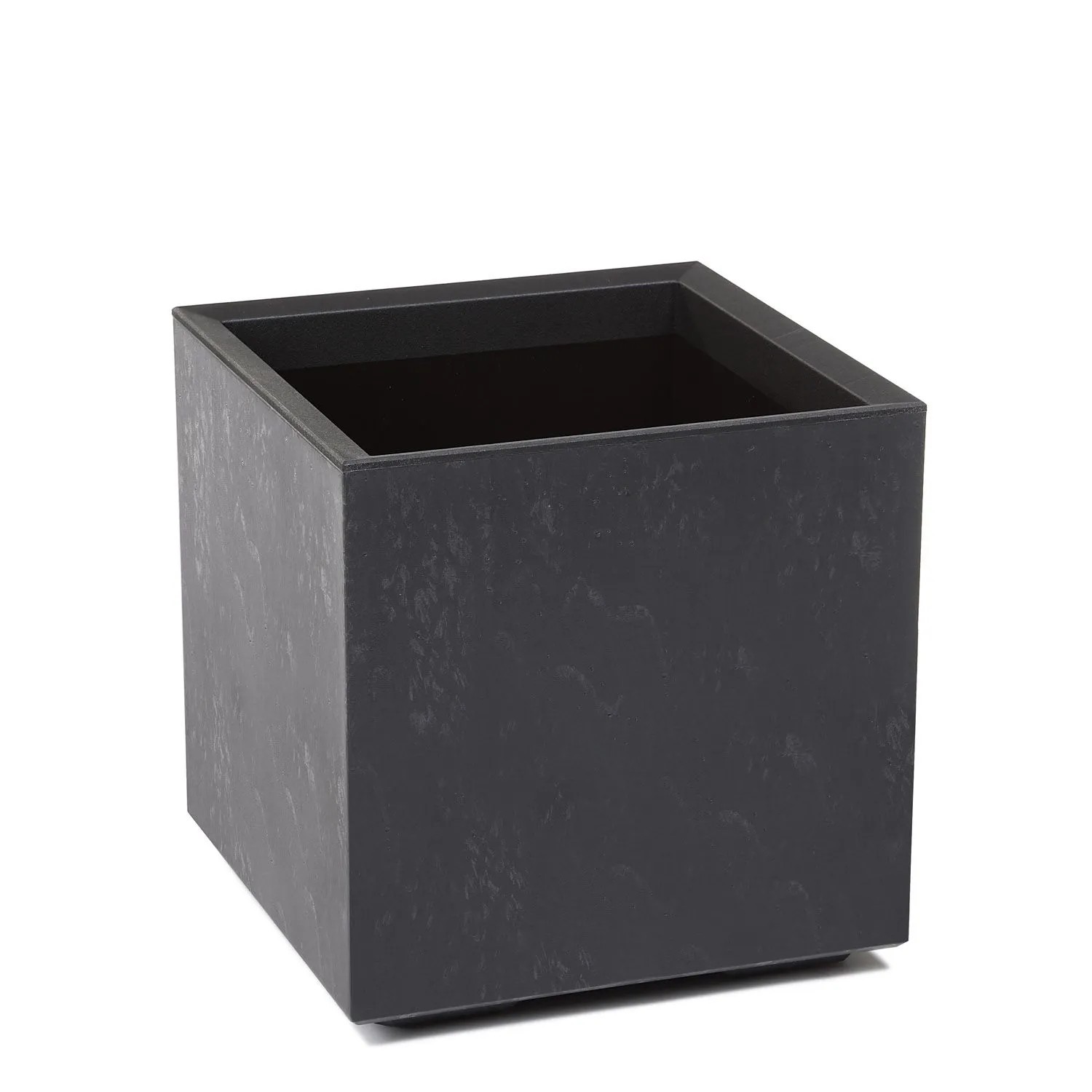 Kwietnik Karo beton czarny recycled wym. 40x40 cm