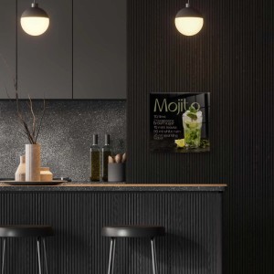 STYLER Obraz Glasspic MOJITO RECIPE GL521 30 x 30 cm