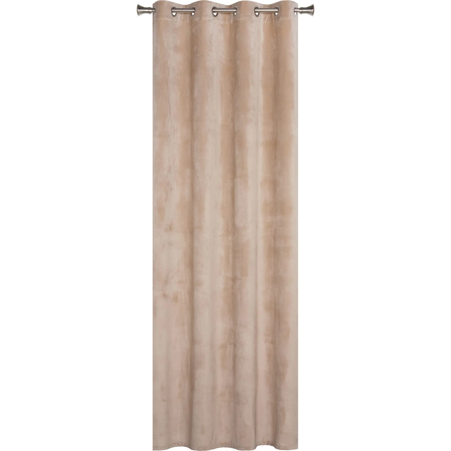 Zasłona VELVET na przelotkach 140 cm x 260 cm beżowa