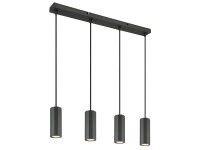 Globo Lampa wisząca JAMES 4xGU10 25W grafit mat