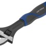 Klucz nastawny LUX Comfort 200 mm z regulowaną szczęką i ergonomicznym uchwytem.