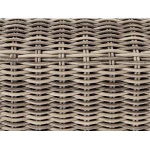Zbliżenie: Plecionka rattanowa mebli ogrodowych OBI Stratford, kolor Nature.