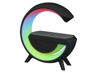 DPM Głośnik z lampką LED RGB i ładowarką indukcyjną czarny