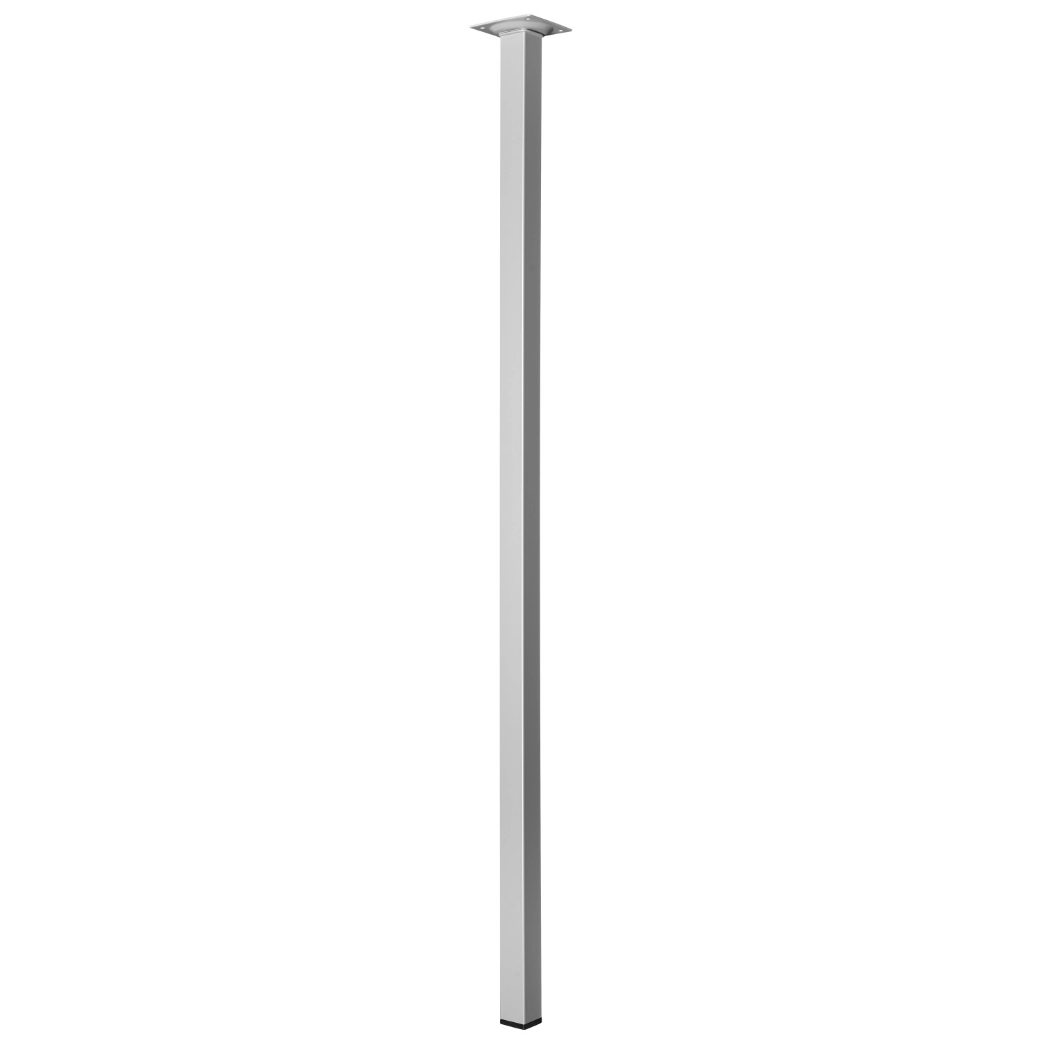 Noga do stołu Hettich, wysokość 800 mm, wygląd aluminium, do mebli.