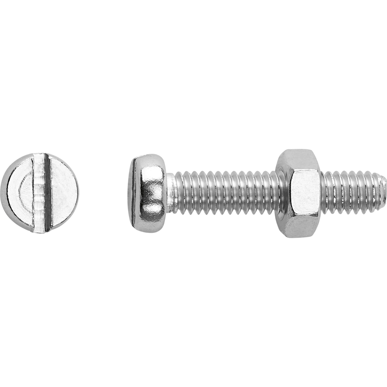LUX-TOOLS Śruba + nakrętka z łbem walcowym nierdzewna 5x12mm 8szt._2
