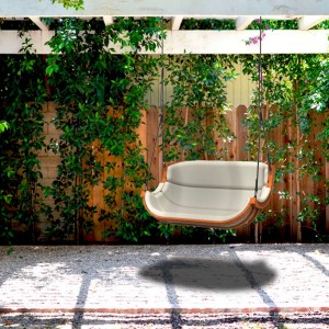 Fotel wiszący ALPHA 2 bez belki słomkowy