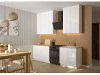 Defra Zestaw mebli kuchennych PARMA XL Biały Połysk 200 cm 6 el.