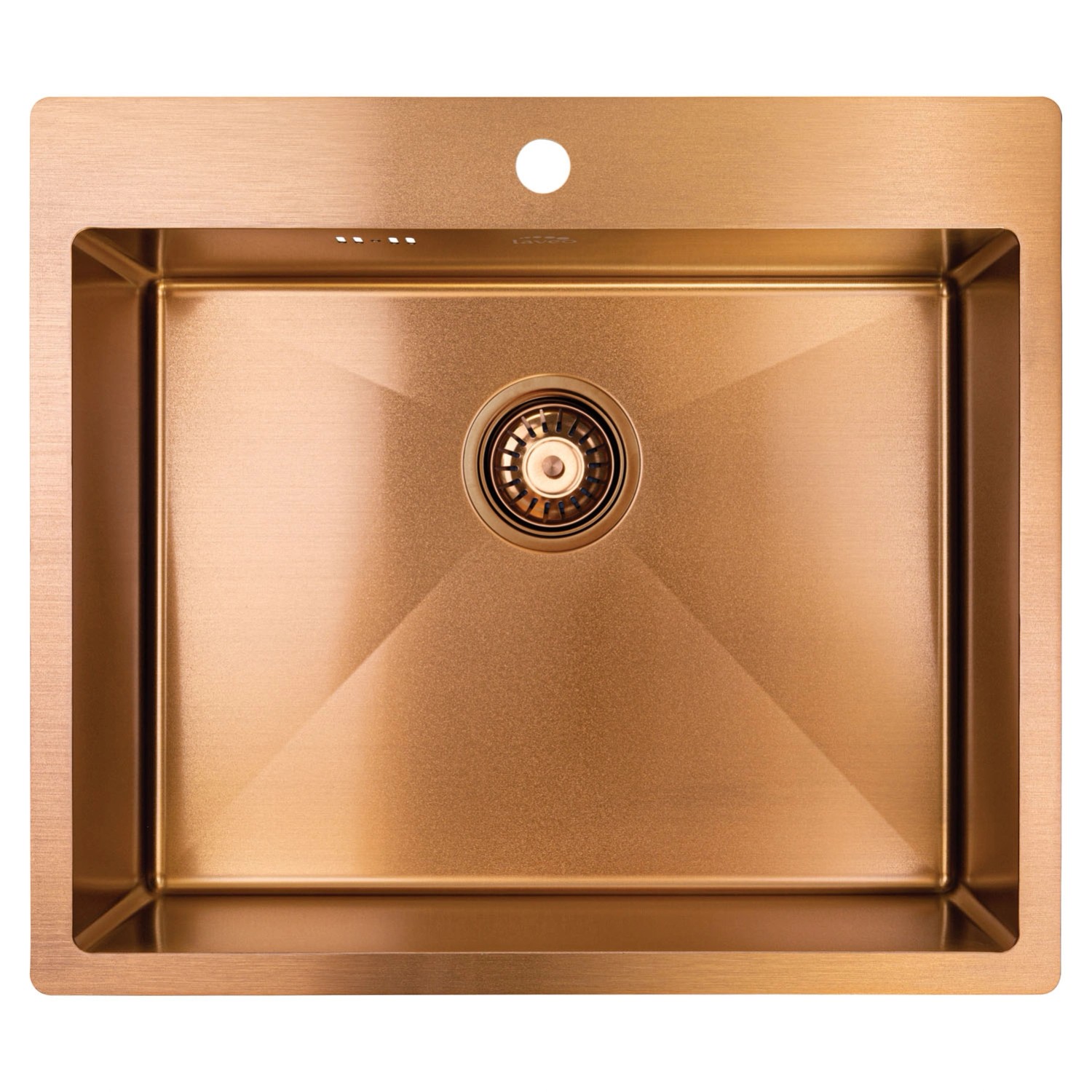 Laveo Zlewozmywak MARMARA 1-kom. miedziany - 59 x 51 cm