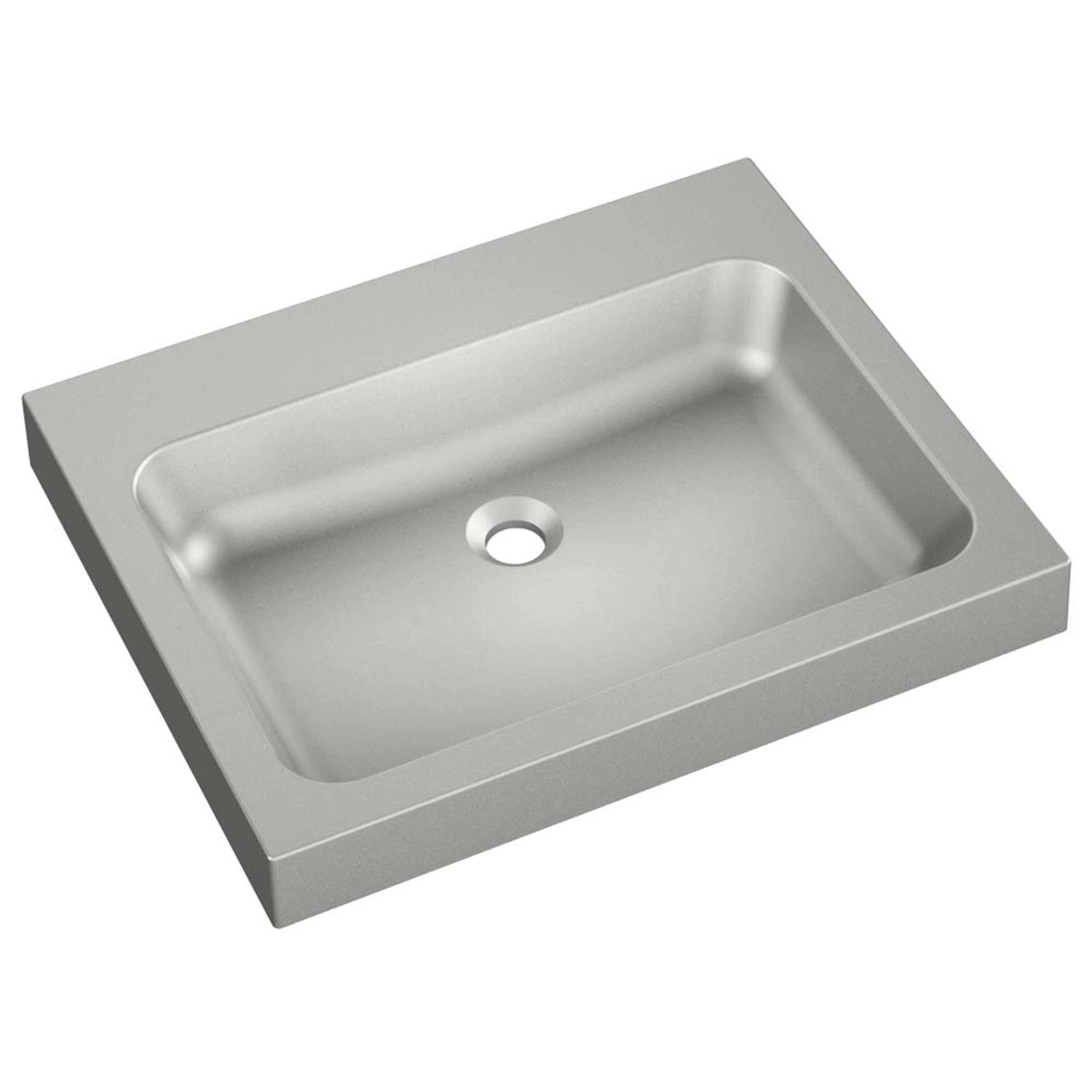 Umywalka MILET 49 Granitowa szary 49 x 61 x 9 cm