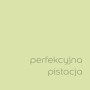 Próbka koloru farby do ścian t.b.t. w odcieniu pistacjowym.