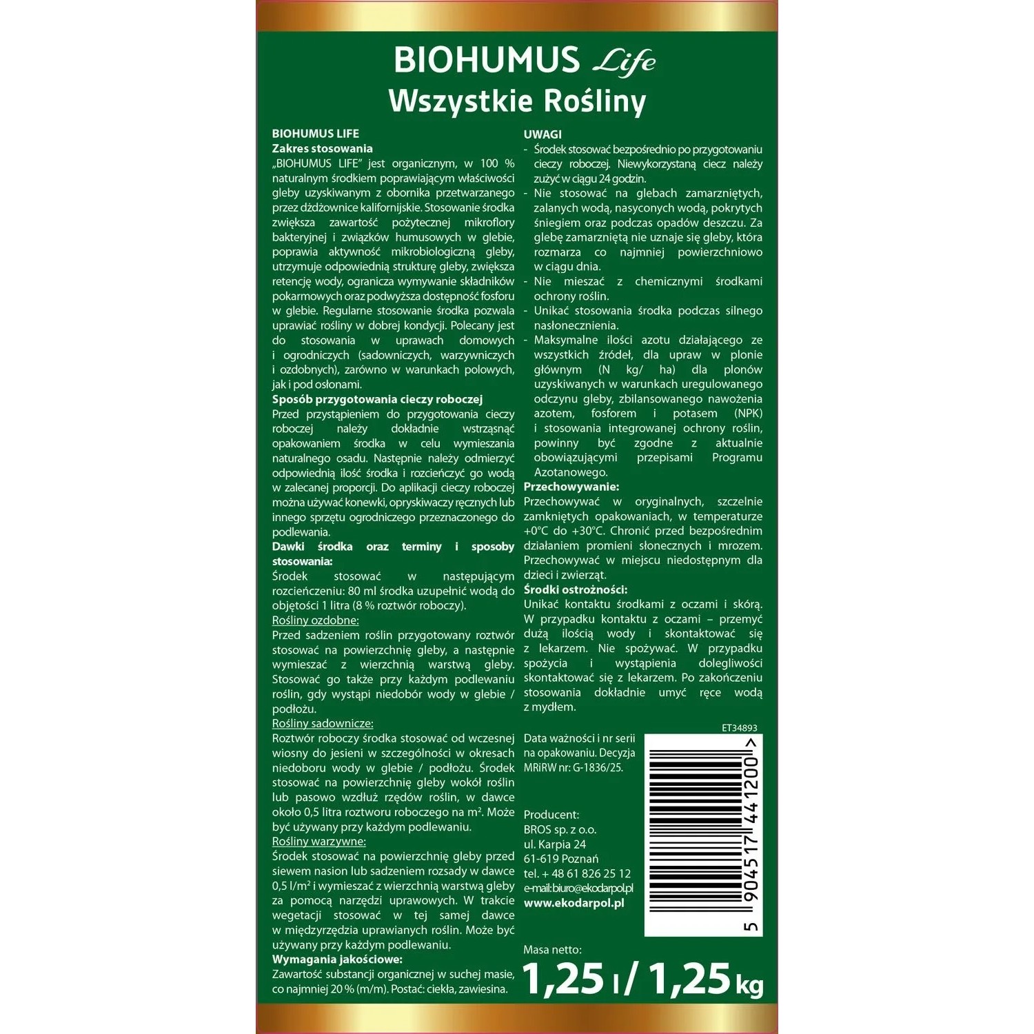Biohumus Life do wszystkich roślin 1,25 l_2