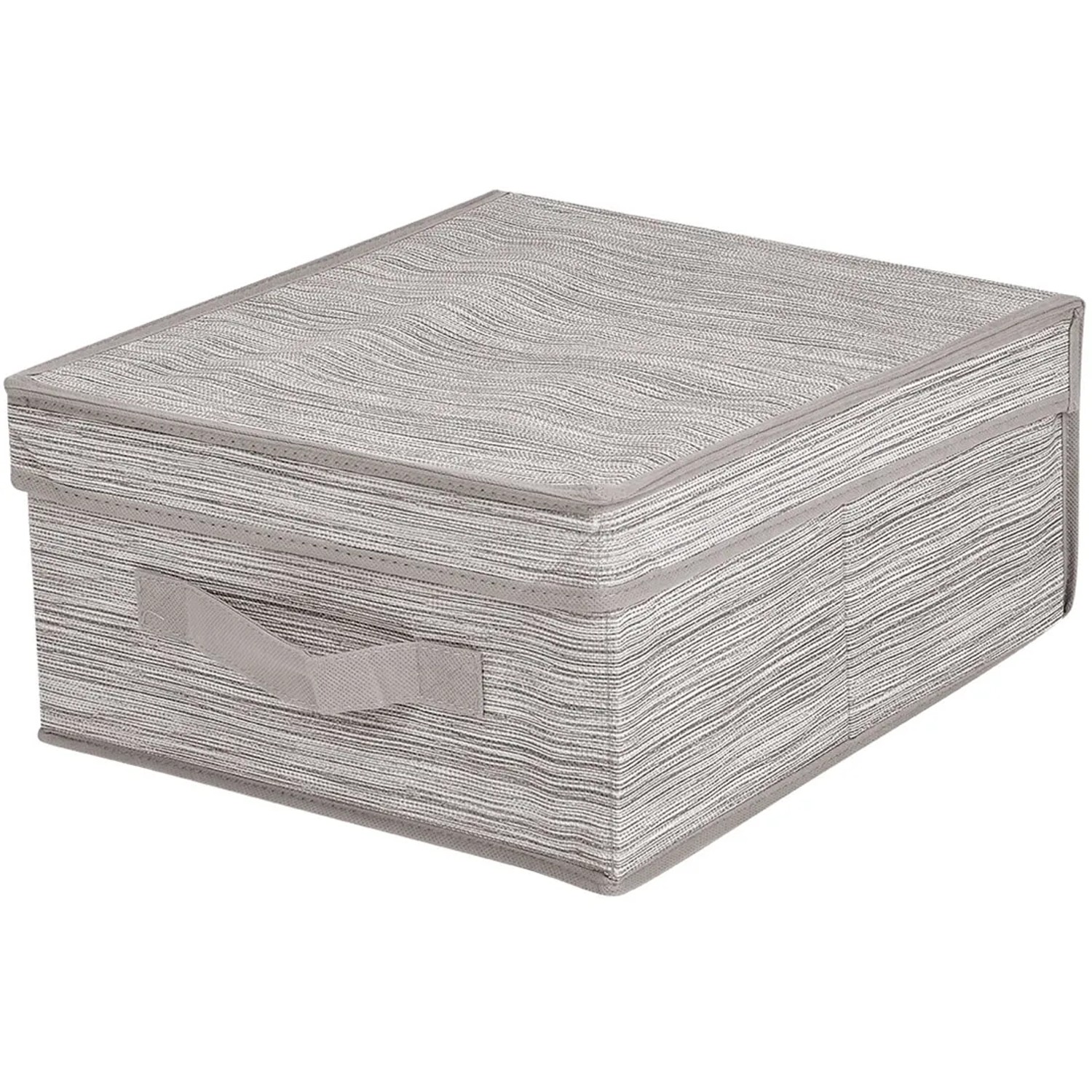 Pudełko MIAMI z pokrywą 28 x 33 x 15 cm beżowe