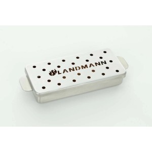 Landmann skrzynka wędzarnicza ze stali nierdzewnej do aromatycznego smaku dymu podczas grillowania.