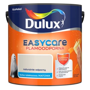 Puszka farby do ścian Dulux EasyCare, kolor Naturale Odporny, farba lateksowa matowa.