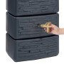 4rain Slim Stone Decor zbiornik na deszczówkę, szary zbiornik z kranem, wygląd kamienia, 330 l.