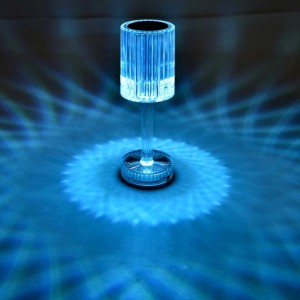 Düwi Lampka stołowa akumulatorowa RGB CRISTAL KARTELLO