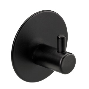 Czarny uchwyt meblowy/wieszak ścienny t.b.t.