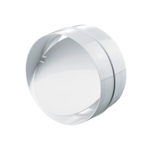 Biały łącznik kanałów t.b.t. do systemów wentylacyjnych.