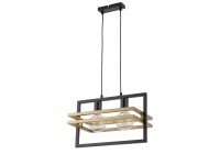 Sigma Lampa wisząca MERCI 2x60W E27 czarno-złota Sigma Lampa wisząca MERCI 2x60W E27 czarno-złota