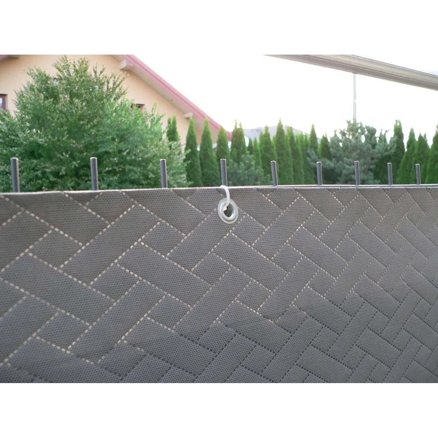 Mata na ogrodzenia grafitowa Decomat - 1,2 m/2,5 m
