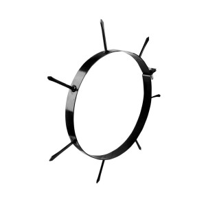 Czarny pierścień t.b.t. do siewników i walców z kolcami.