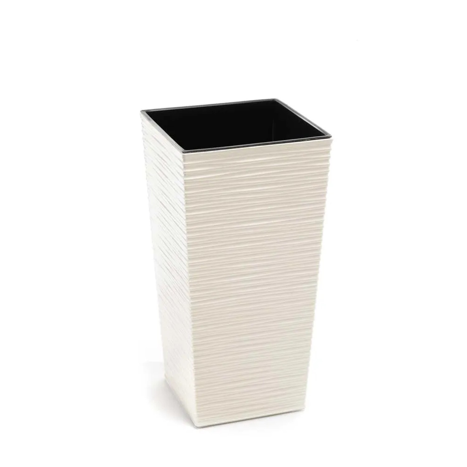 Doniczka Finezja Dłuto 19 cm kremowa