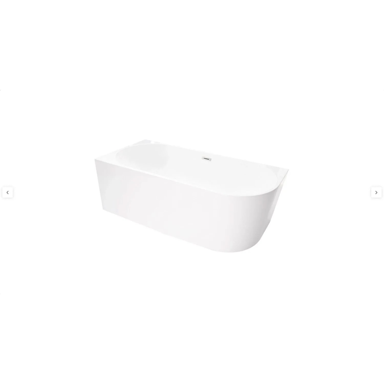 Wanna Pula Lewa 170 wolnostojąca przyścienna biała biały 170 x 80