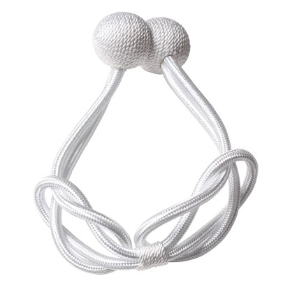 Magnes dekoracyjny do zasłon 7 x 41 x 2 cm biały