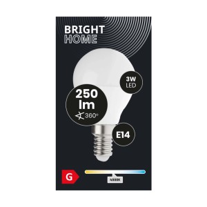 Żarówka LED E14, 3W, 250 lumenów, ciepłe białe światło.