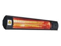 Elektryczny grzejnik pluton czarny 68 x 11 x 7 cm