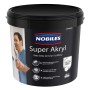 Wiadro białej farby do ścian Nobiles Super Akryl do wnętrz, 10 litrów.