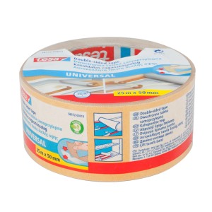 Taśma dwustronna Tesa Universal, 25m x 50mm.