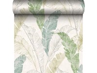 Tapeta winylowa na flizelinie CAPRI TROPICAL LEAF zielona