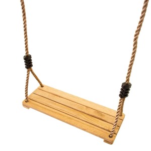 4IQ Drewniane siedzisko z regulowaną liną 1,5 x 38 x 14 cm