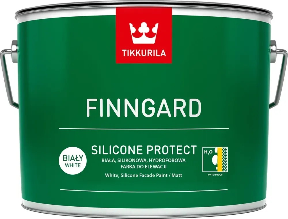 Farba elewacyjna Tikkurila Finngard Silicone Protect 9 l biały