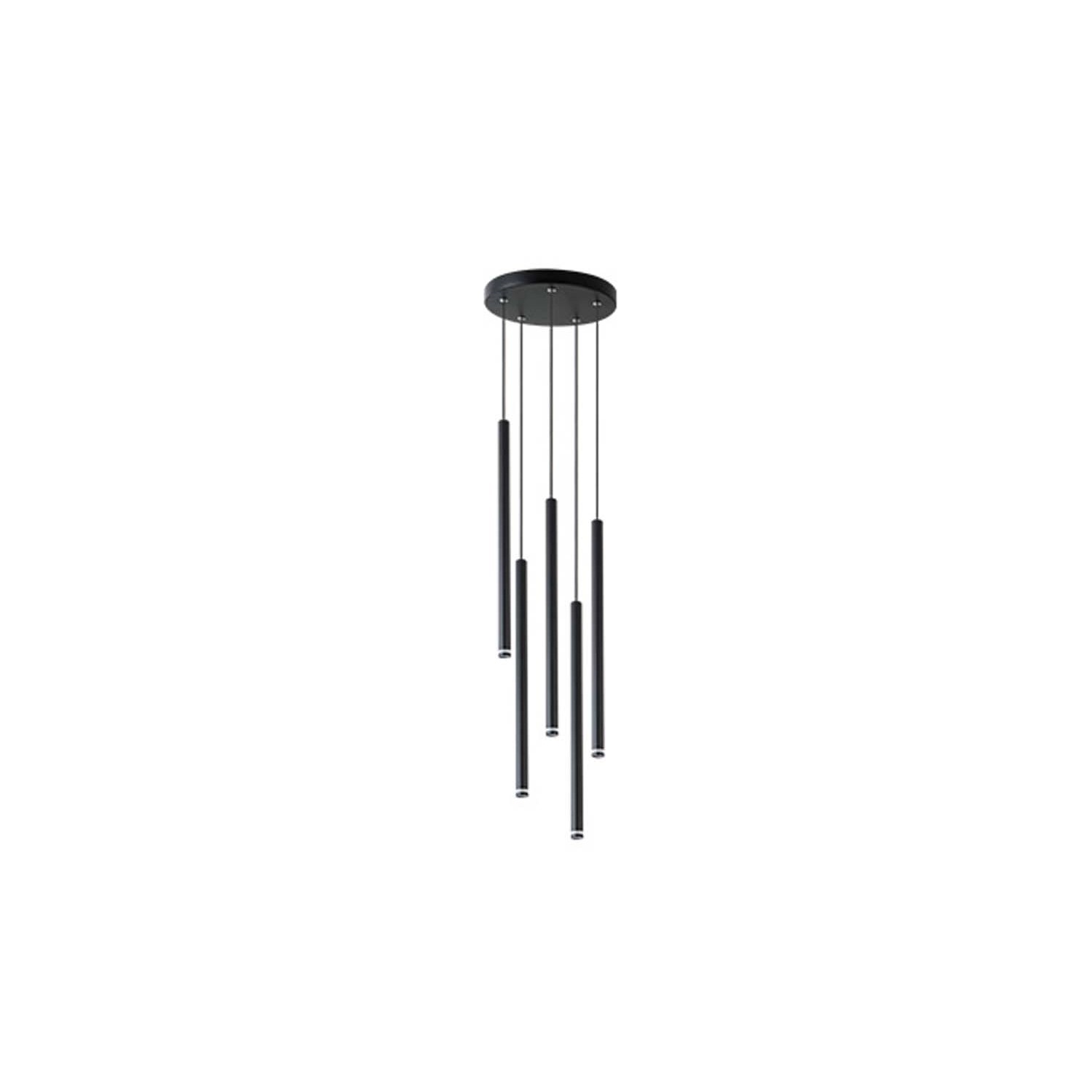 DPM Lampa wisząca PIERO 5xG9 35W czarna okrągła